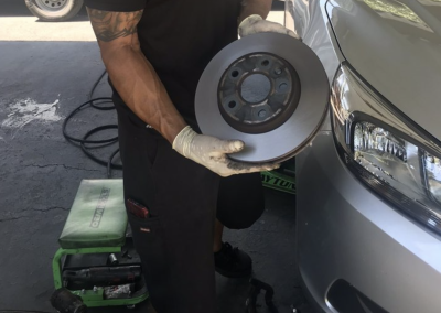 this image shows brake repair in Knoxville, TN